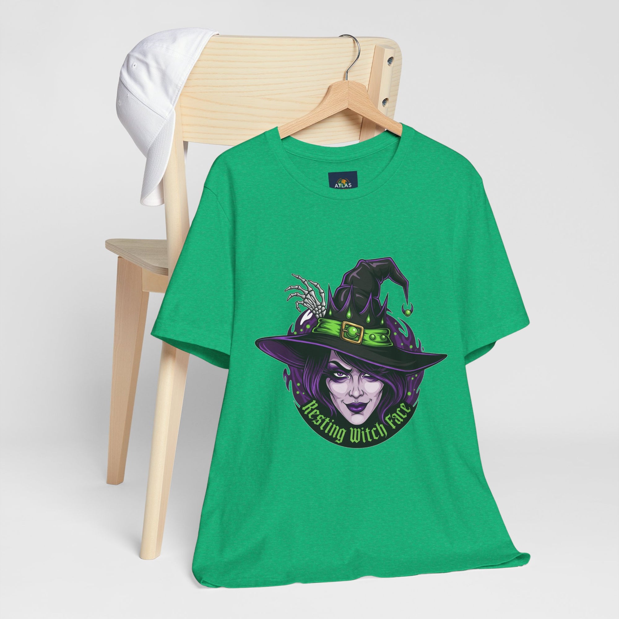 Resting Witch Face Halloween T-Shirt - Funny Witch Tee for Women & Men | Halloween Graphic Shirt - Atlas Briefly