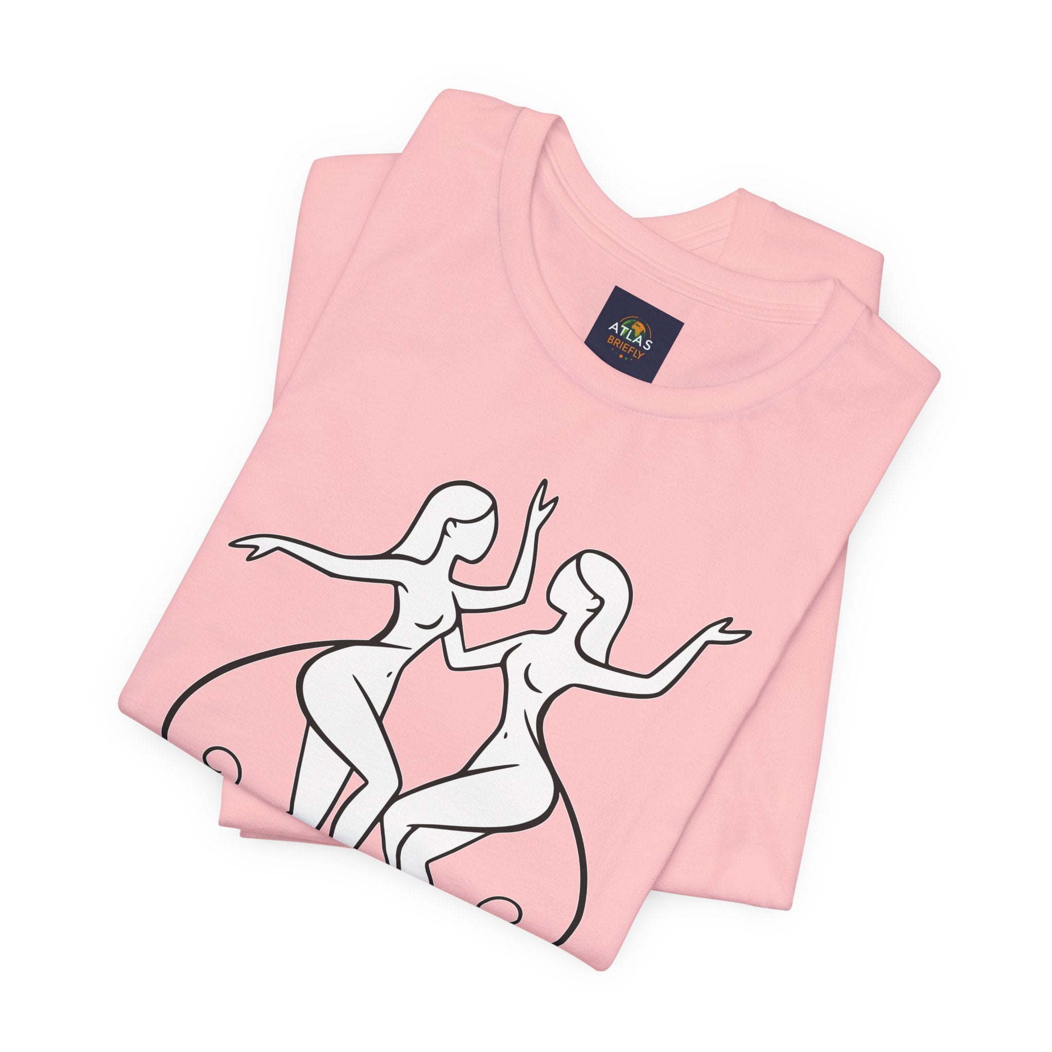 Gemini Zodiac Tee - Minimalistic Black and White Unisex Design