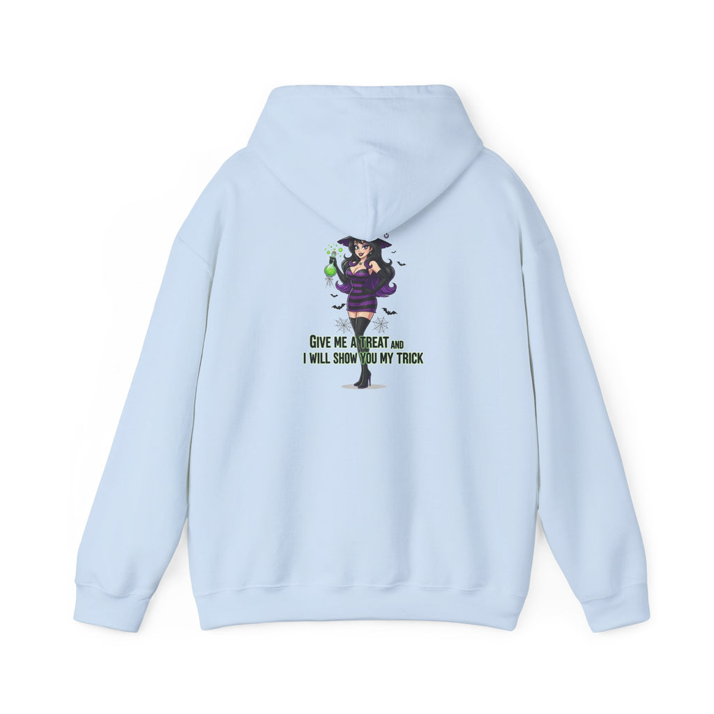 Sexy Witch Halloween Hoodie - Flirty Witch Costume Sweatshirt | Trick or Treat Halloween Apparel - Atlas Briefly