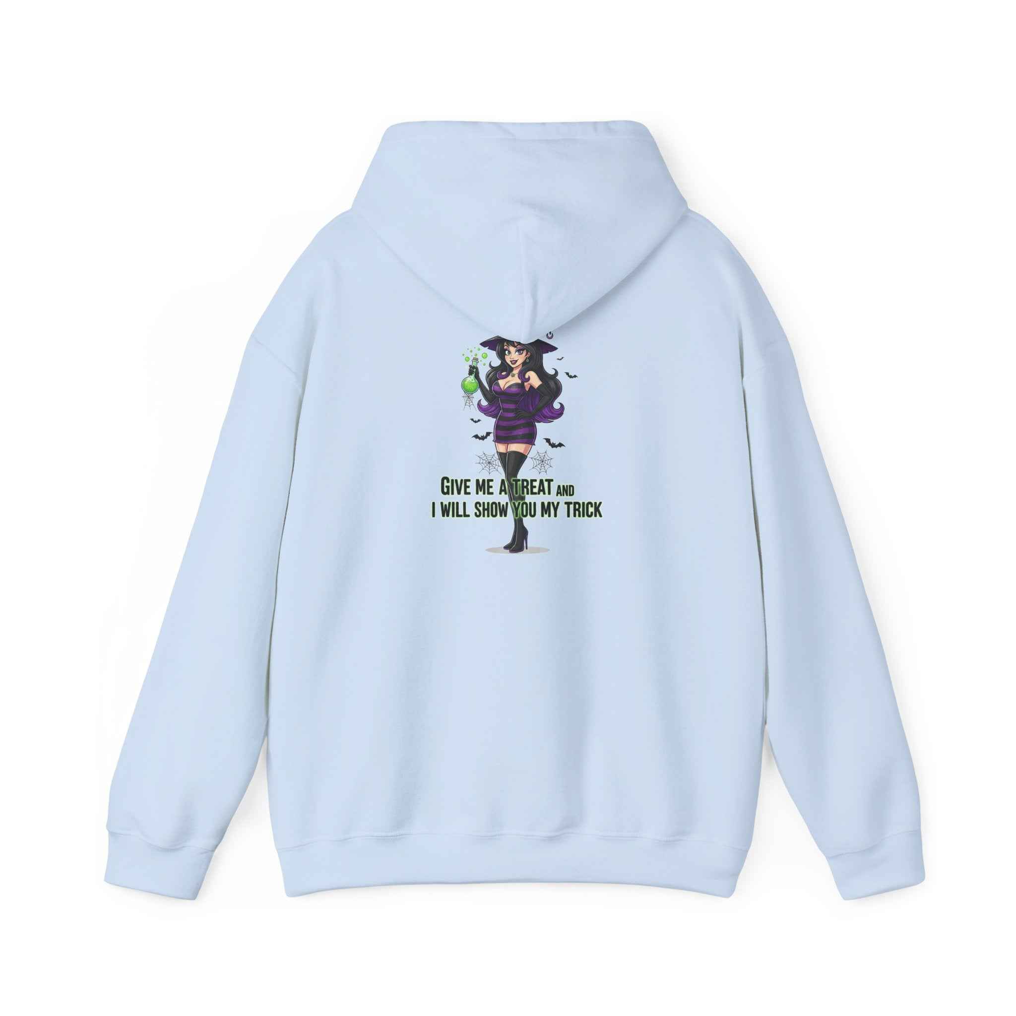 Sexy Witch Hoodie - Flirty Witch Costume Sweatshirt for Halloween Trick or Treat - Atlas Briefly