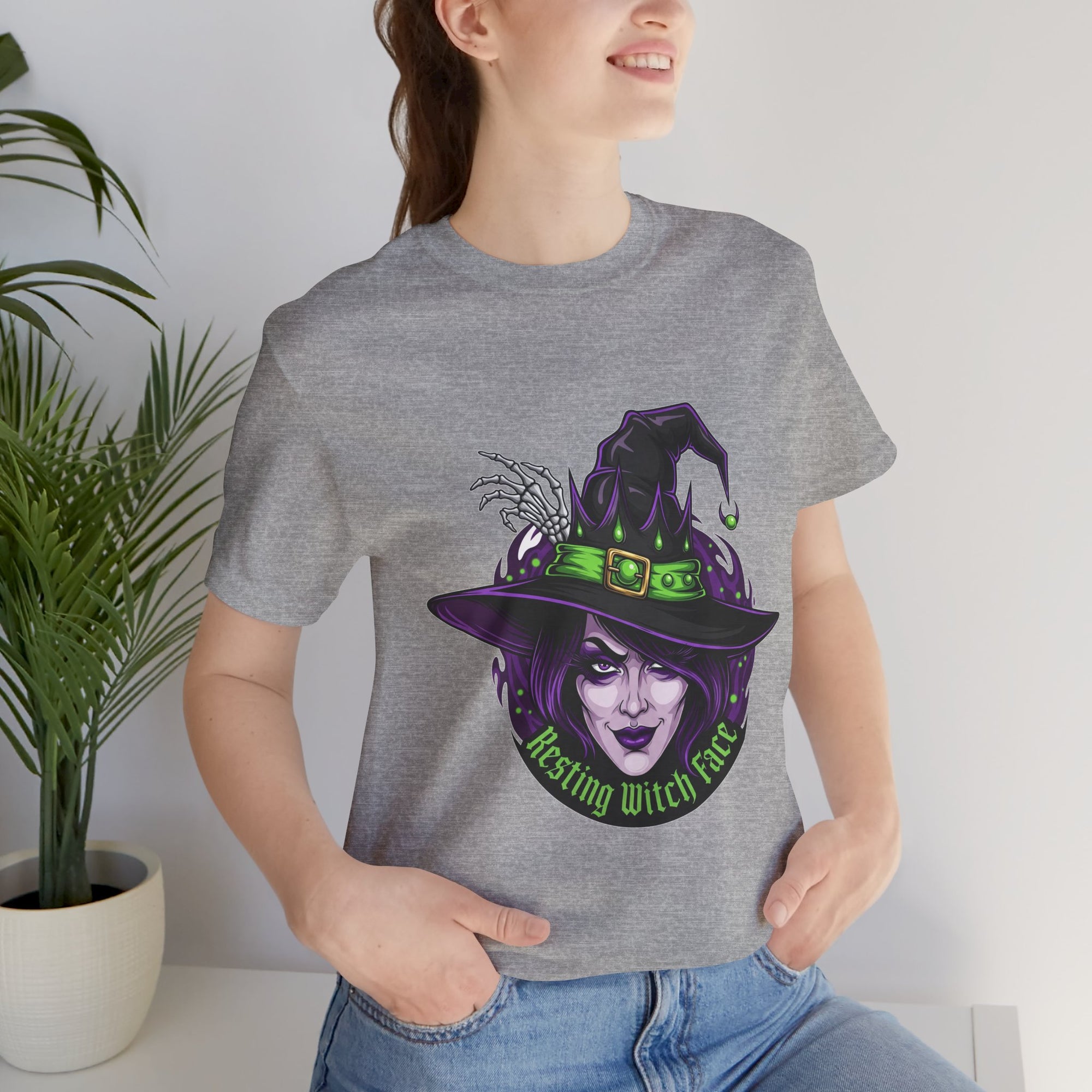 Resting Witch Face Halloween T-Shirt - Funny Witch Tee for Women & Men | Halloween Graphic Shirt - Atlas Briefly