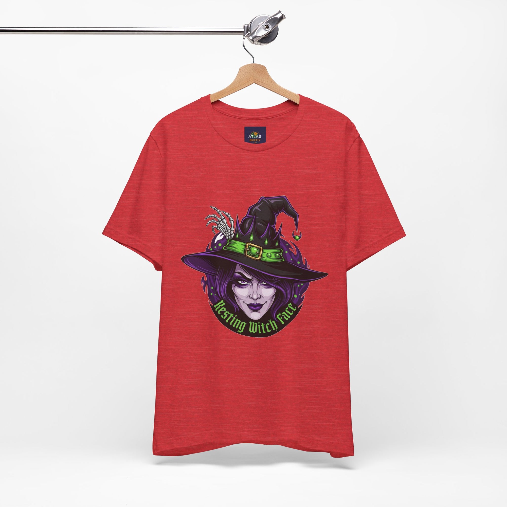 Resting Witch Face Halloween T-Shirt - Funny Witch Tee for Women & Men | Halloween Graphic Shirt - Atlas Briefly
