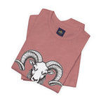 Aries Horoscope Tee - Unisex Black and White Minimal Design