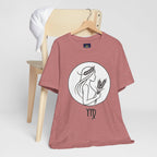 Virgo Zodiac Tee - Minimalist Black and White Unisex T-Shirt