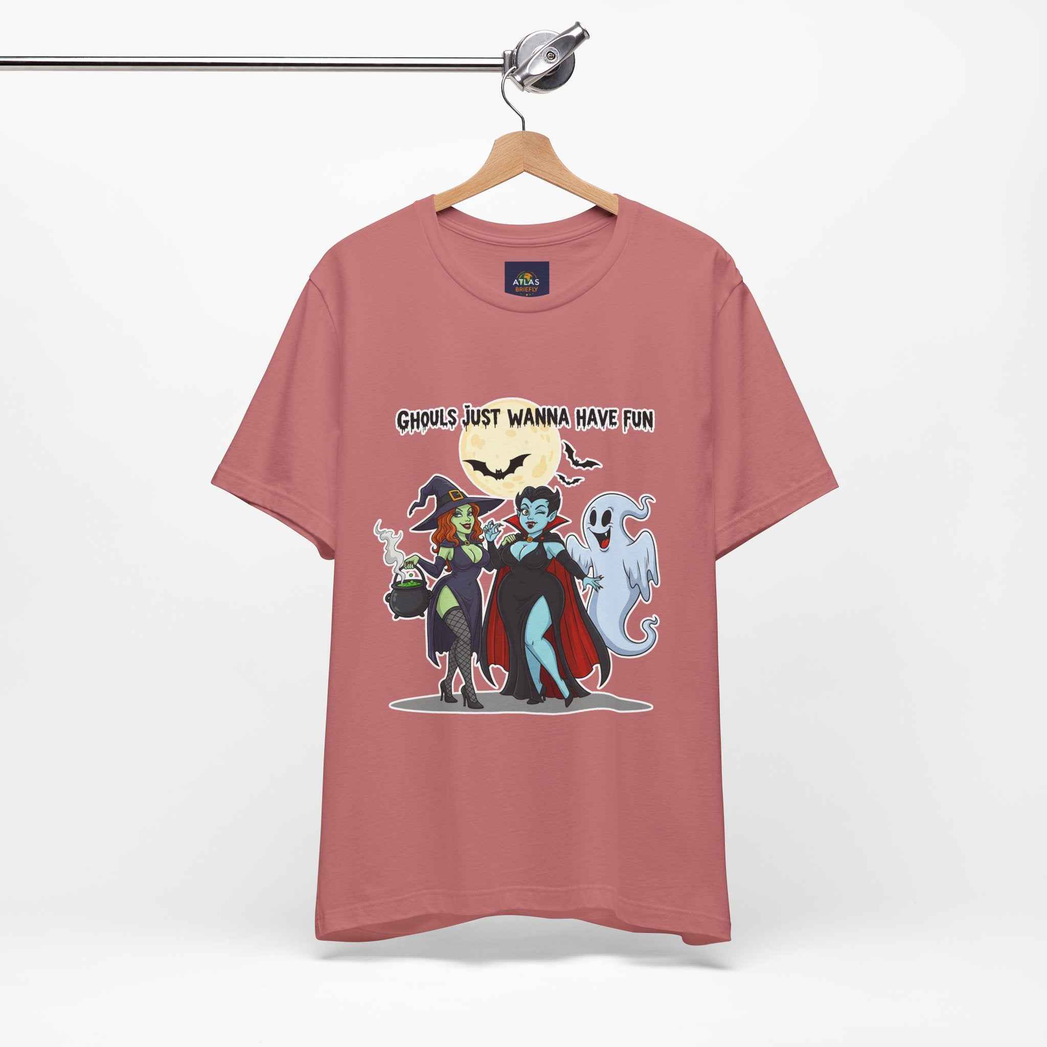 Ghouls Just Wanna Have Fun T-Shirt - Cute Halloween Witch Vampire Ghost Tee - Atlas Briefly