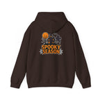 Spooky Season Halloween Hoodie - Haunted House Ghost Bat Design | Cozy Halloween Sweatshirt - Atlas Briefly