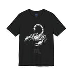 Scorpio Zodiac Tee - Unisex Minimalist Black and White Design
