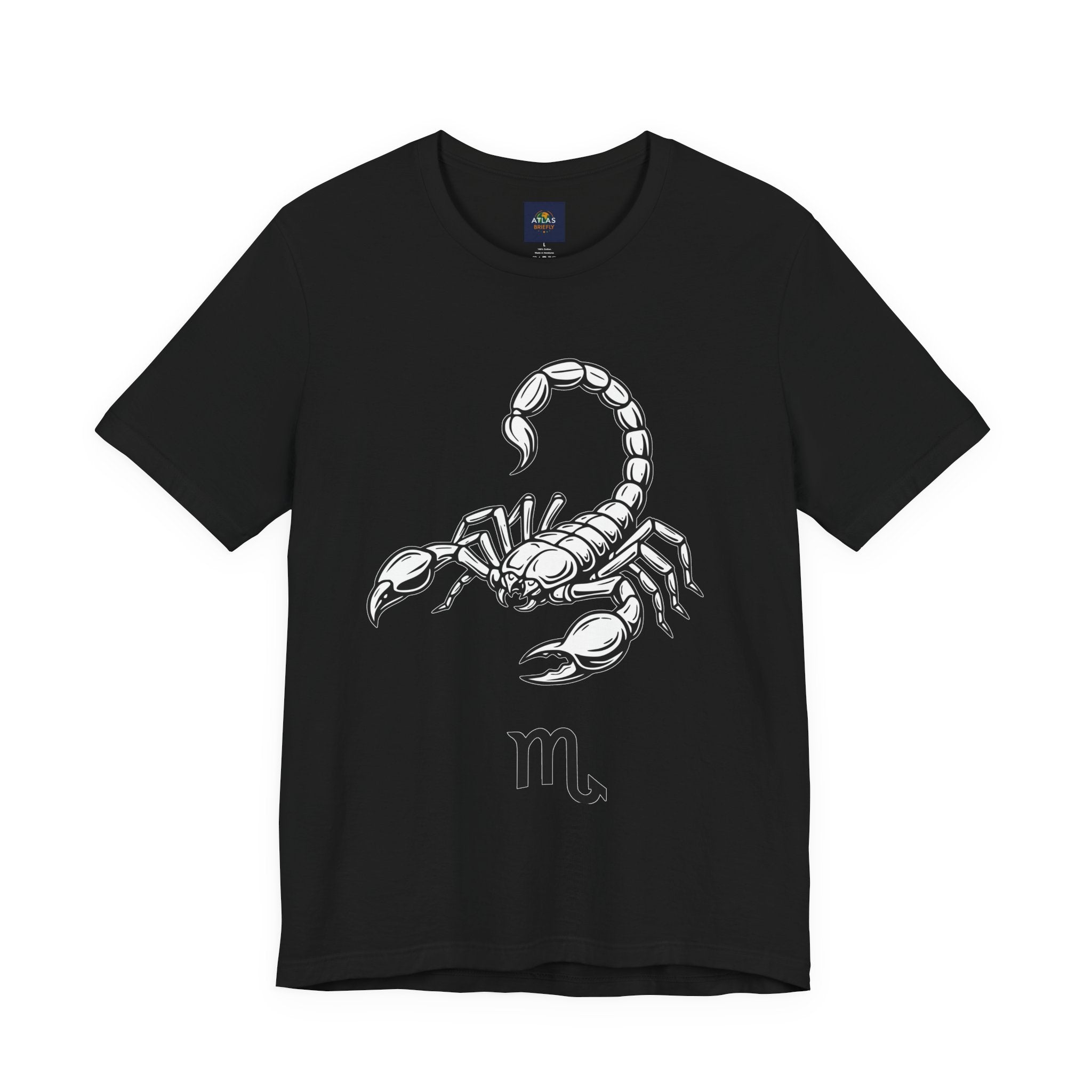 Scorpio Zodiac Tee - Unisex Minimalist Black and White Design