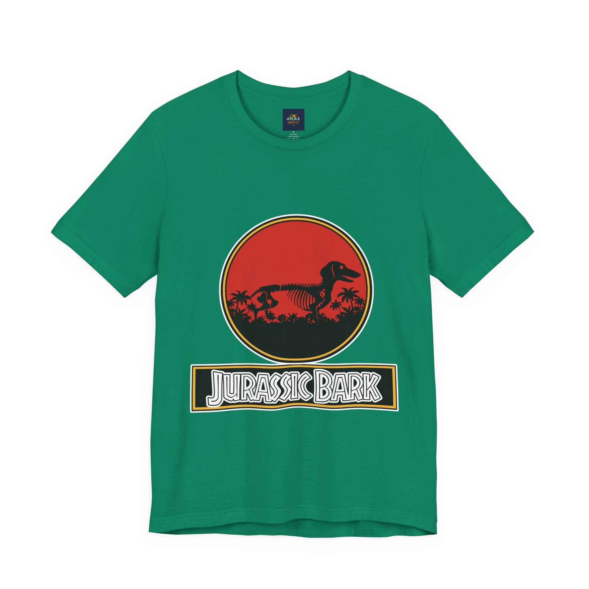 Dachshund Jurassic Bark T-Shirt - Perfect Wiener Dog Gift for Pet Lovers - Atlas Briefly
