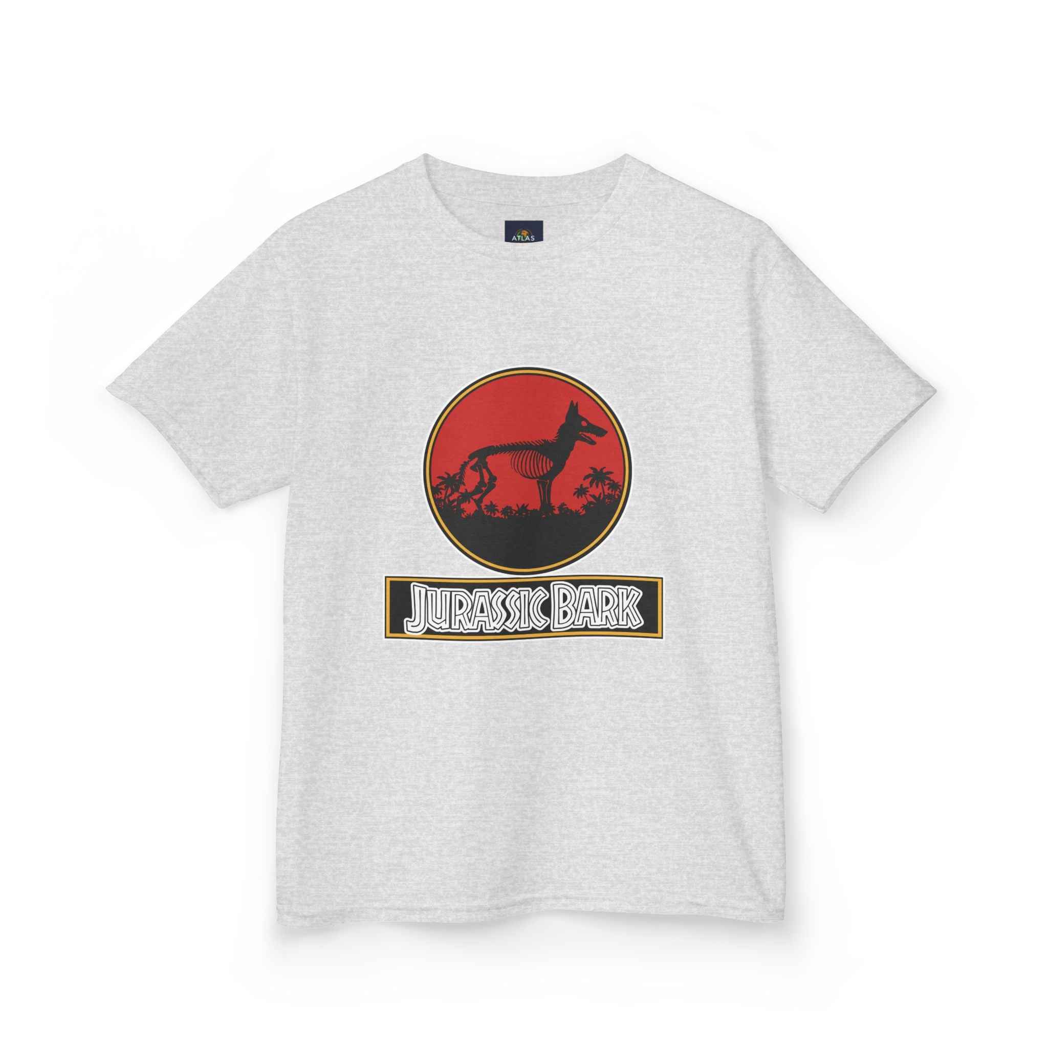 Kids German Shepherd T-Shirt - Fun Jurassic Bark Tee for Kids with Worldwide Shipping - Atlas Briefly
