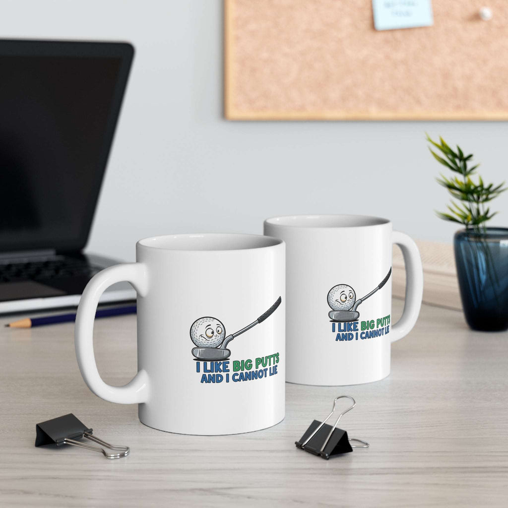 I Like Big Putts Golf Mug - Funny Golf Gift for Him | Hilarious Golfer Coffee Cup (EU) - Atlas Briefly
