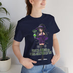 Sexy Witch Halloween T-Shirt - Flirty Witch Costume Tee | Trick or Treat Halloween Shirt - Atlas Briefly