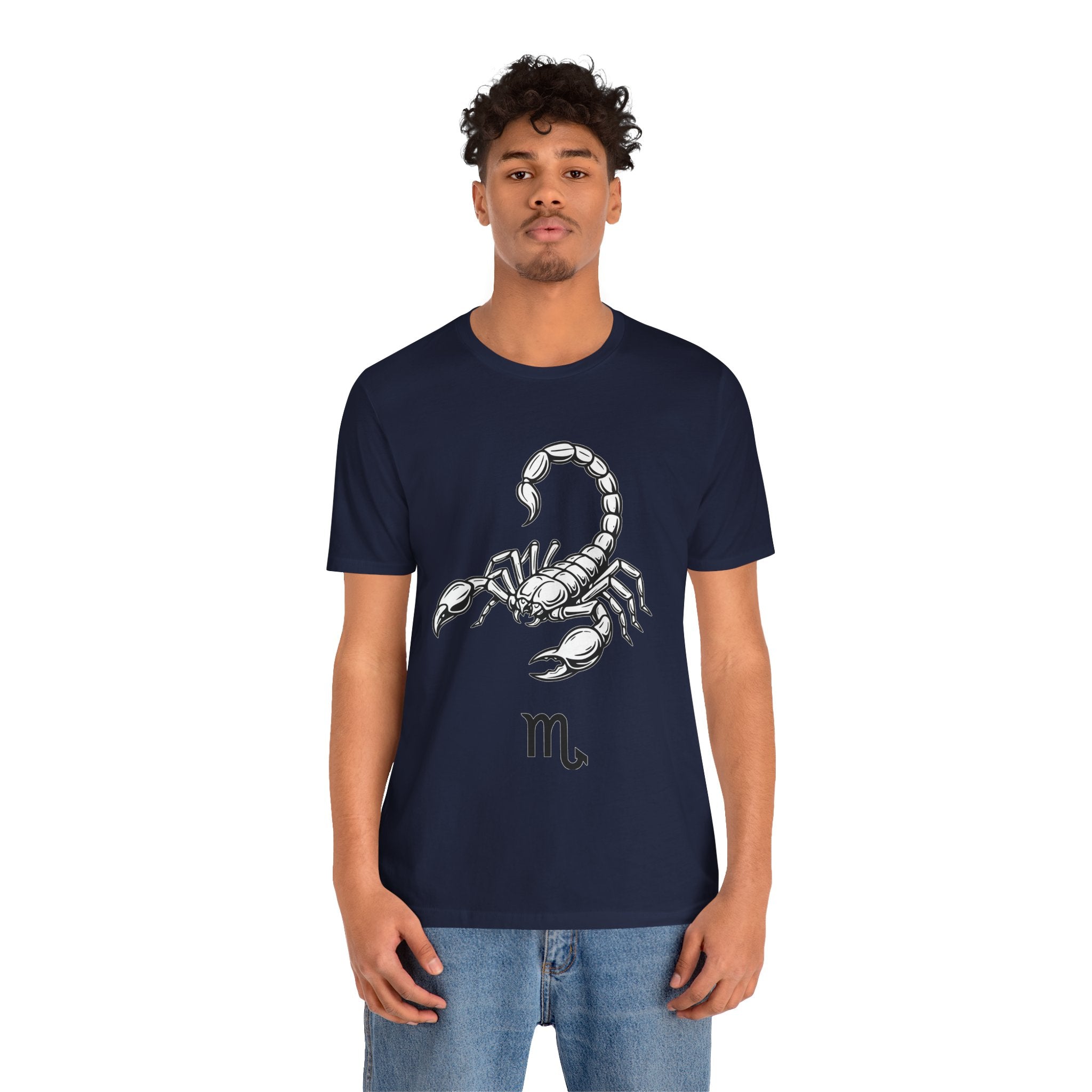 Scorpio Zodiac Tee - Unisex Minimalist Black and White Design