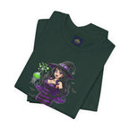 Sexy Witch Halloween T-Shirt - Flirty Witch Costume Tee | Trick or Treat Halloween Shirt - Atlas Briefly