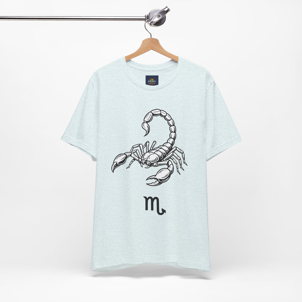 Scorpio Zodiac Tee - Unisex Minimalist Black and White Design