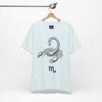 Scorpio Zodiac Tee - Unisex Minimalist Black and White Design