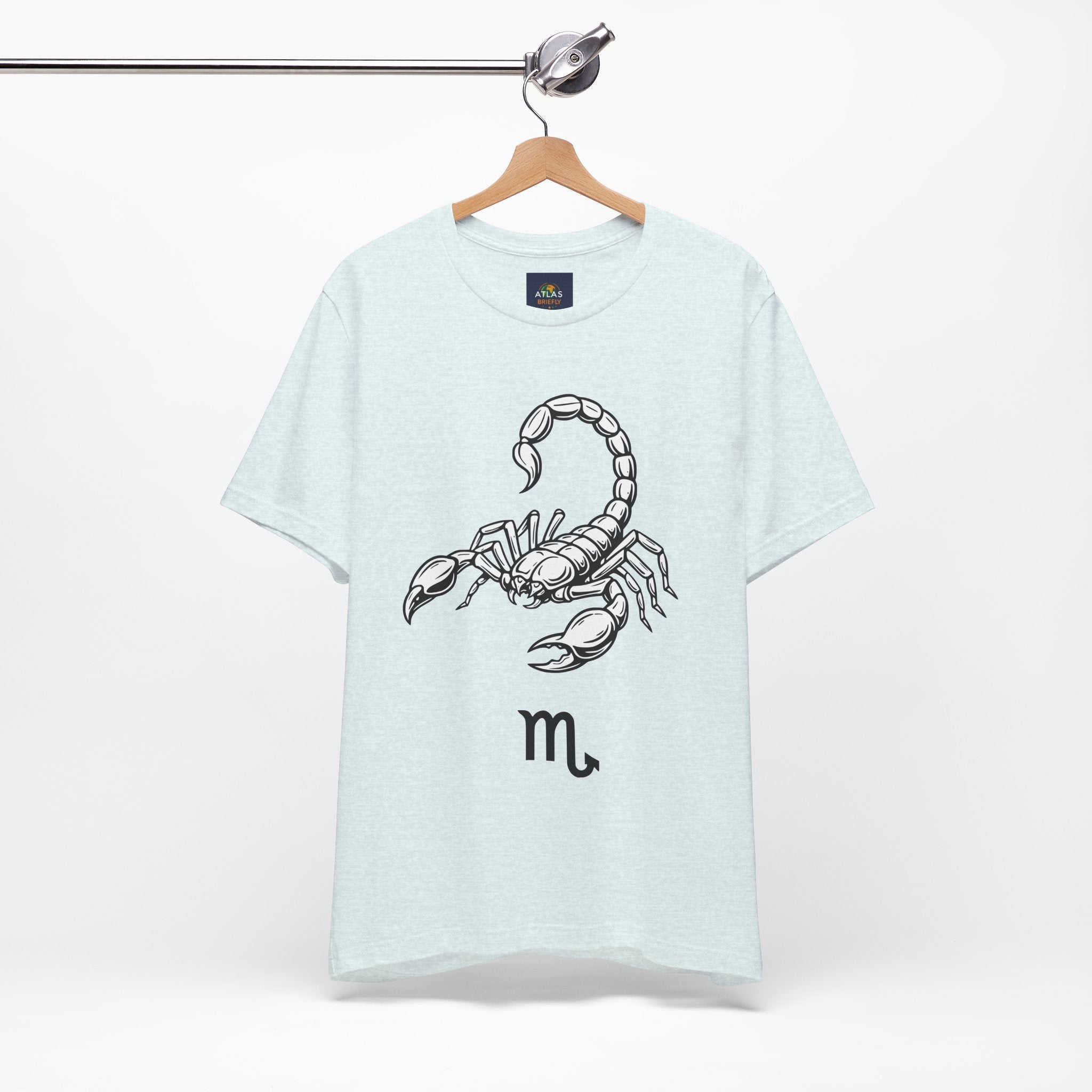Scorpio Zodiac Tee - Unisex Minimalist Black and White Design