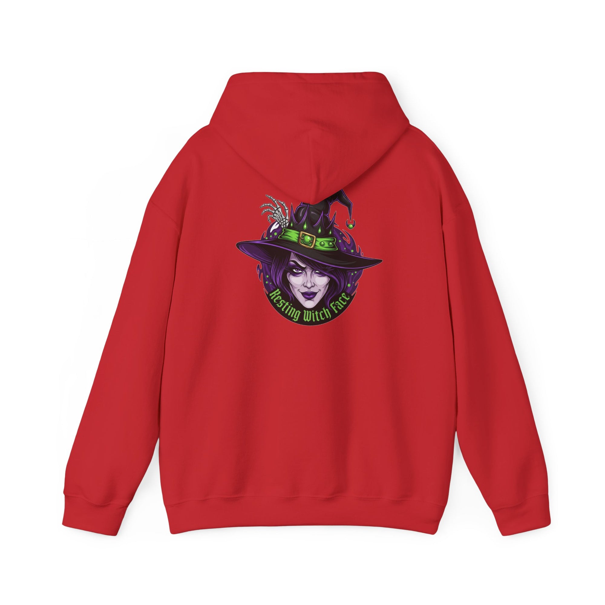 Resting Witch Face Halloween Hoodie – Funny Witch Graphic - Atlas Briefly
