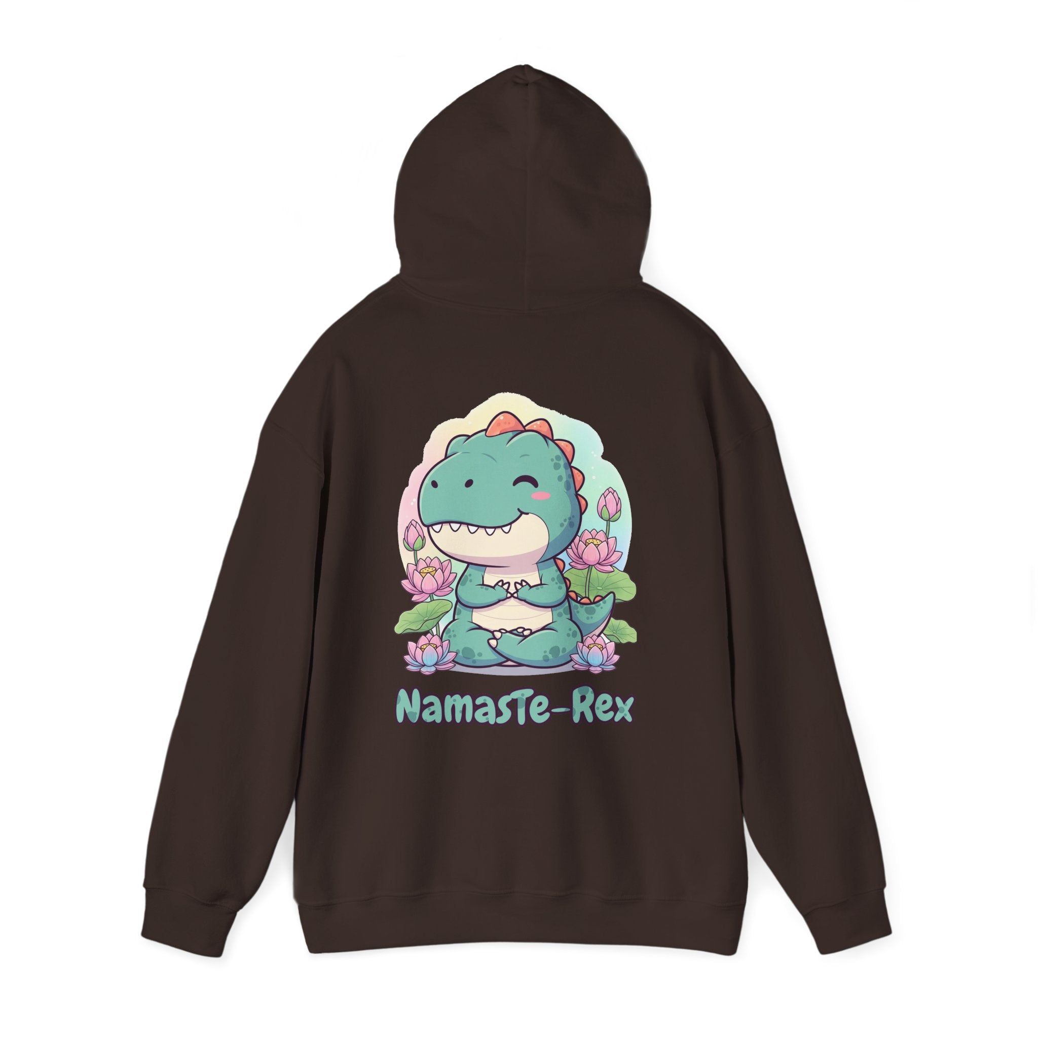 NamasTe-Rex Hoodie - Fun Yoga Dinosaur Sweatshirt for Comfort and Style - Atlas Briefly