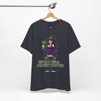 Sexy Witch Halloween T-Shirt - Flirty Witch Costume Tee | Trick or Treat Halloween Shirt - Atlas Briefly