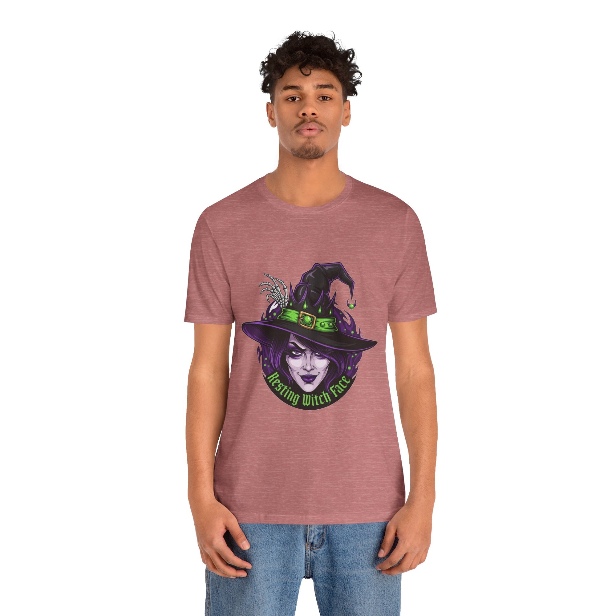 Resting Witch Face Halloween T-Shirt - Funny Witch Tee for Women & Men | Halloween Graphic Shirt - Atlas Briefly