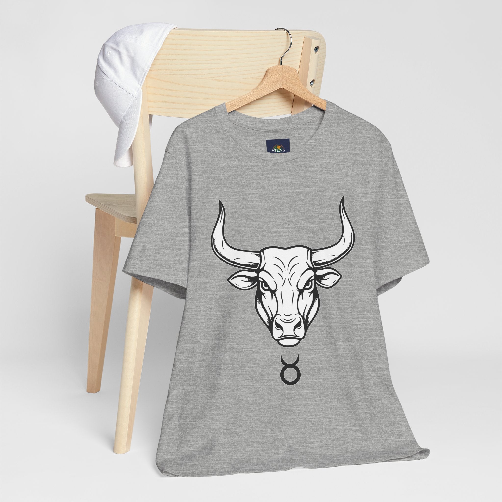 Taurus Zodiac T-Shirt - Minimalist Black and White Unisex T-Shirt