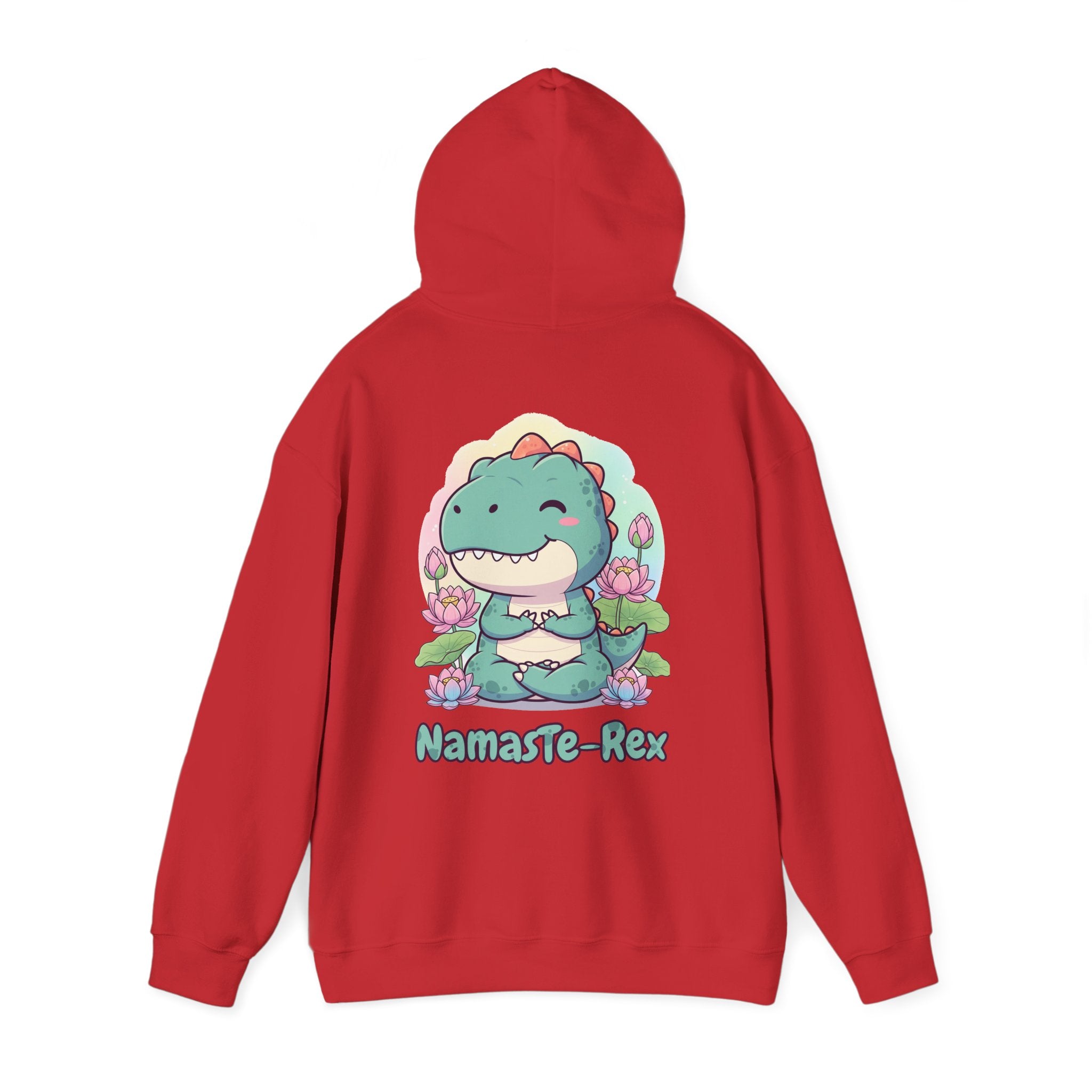 NamasTe-Rex Meditating Dinosaur Hoodie - Funny Yoga Sweatshirt | Zen T-Rex Gift - Atlas Briefly
