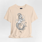 Capricorn Zodiac Tee - Unisex Minimalist Horoscope Shirt in Black and White