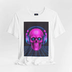 Neon Skull Synthwave Tee - Atlas Briefly