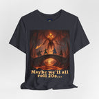 D&D Fantasy T-Shirt - Roll a Natural 20 Dungeon Master RPG Unisex Tee