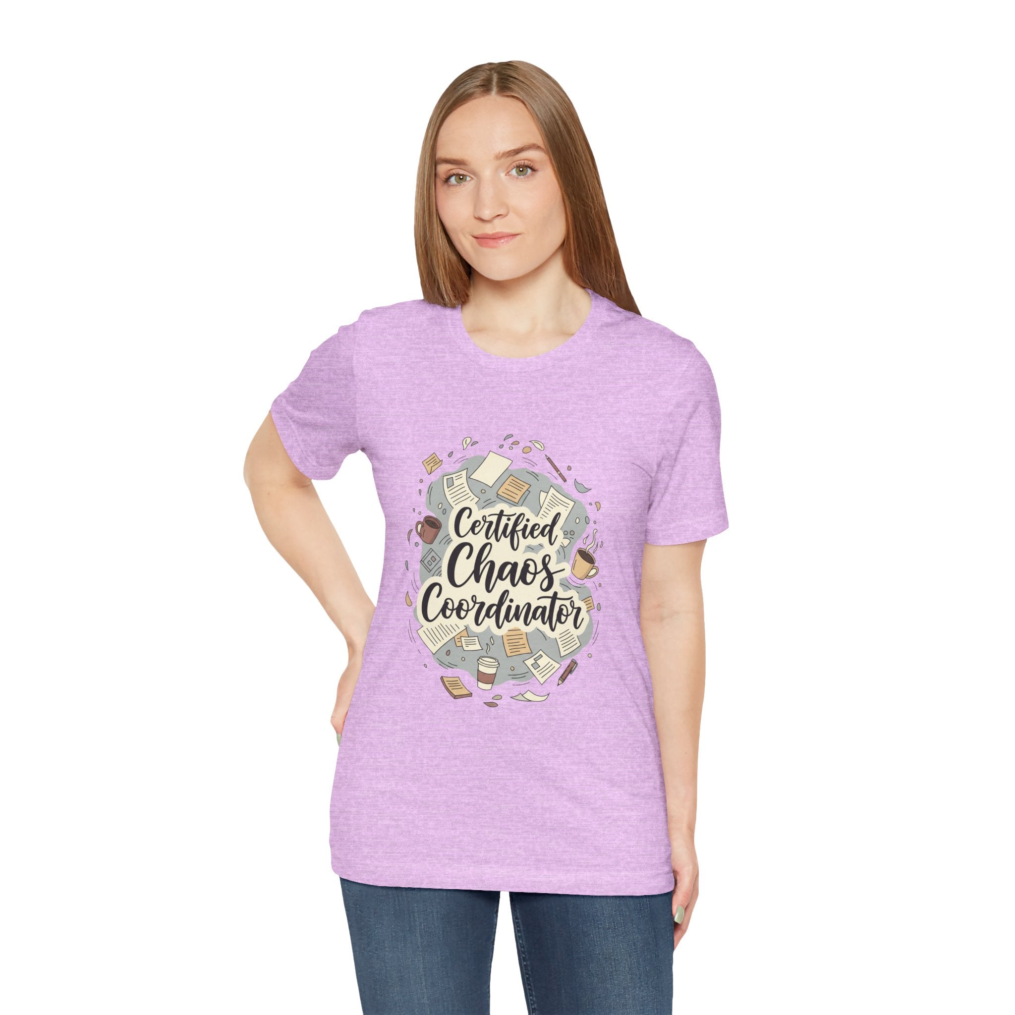 Certified Chaos Coordinator T-Shirt - Funny Mom Teacher Gift | Organized Chaos Tee - Atlas Briefly