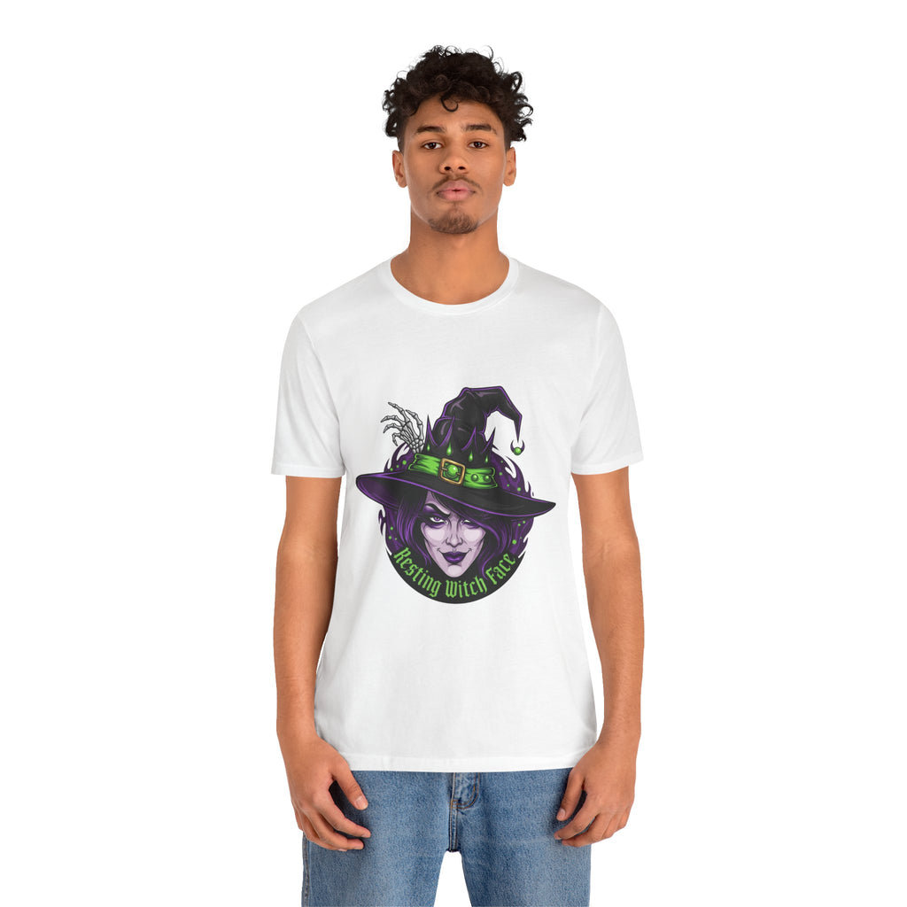 Resting Witch Face Halloween T-Shirt - Funny Witch Tee for Women & Men | Halloween Graphic Shirt - Atlas Briefly