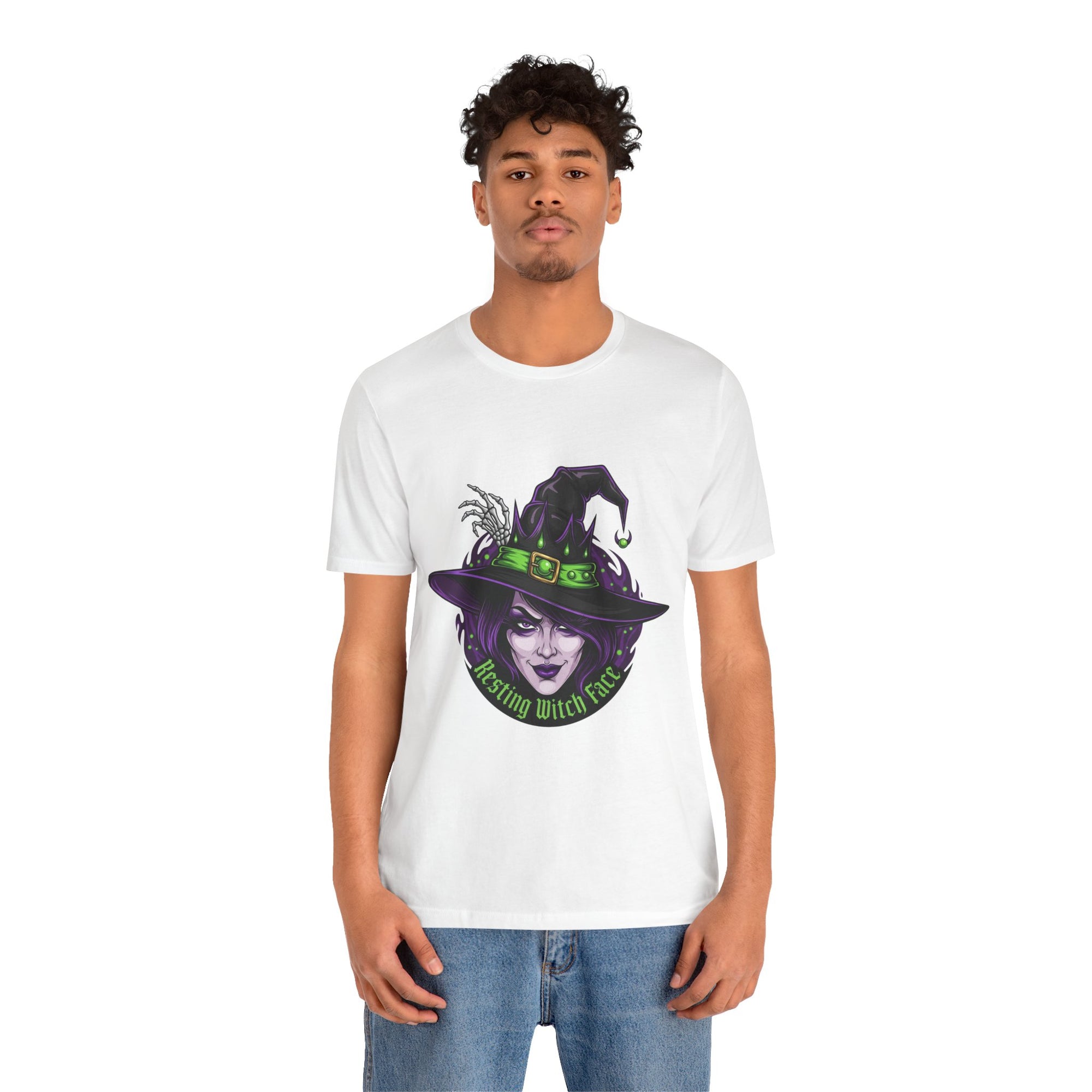 Resting Witch Face Halloween T-Shirt - Funny Witch Tee for Women & Men | Halloween Graphic Shirt - Atlas Briefly