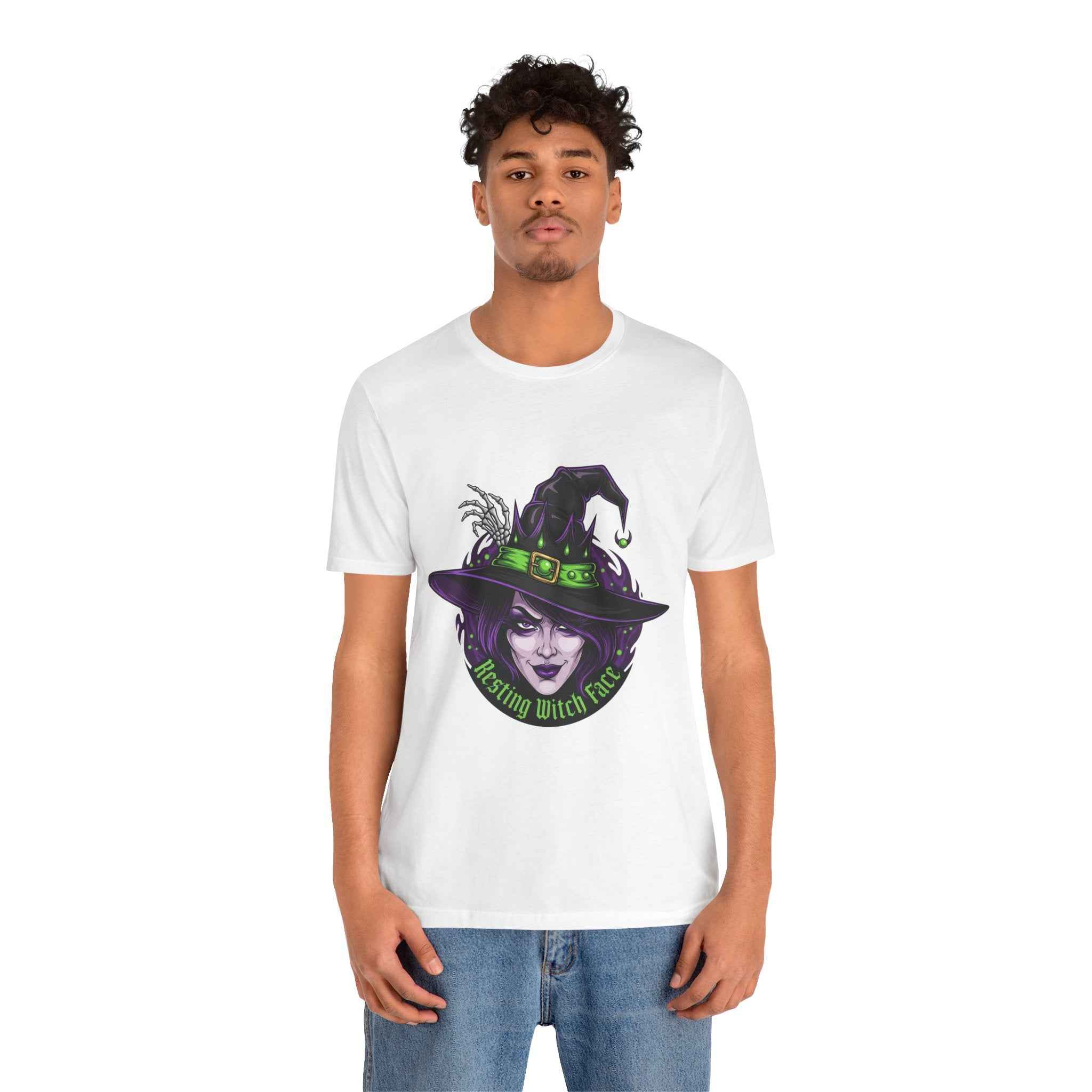 Resting Witch Face T-Shirt - Funny Halloween Witch Tee - Atlas Briefly