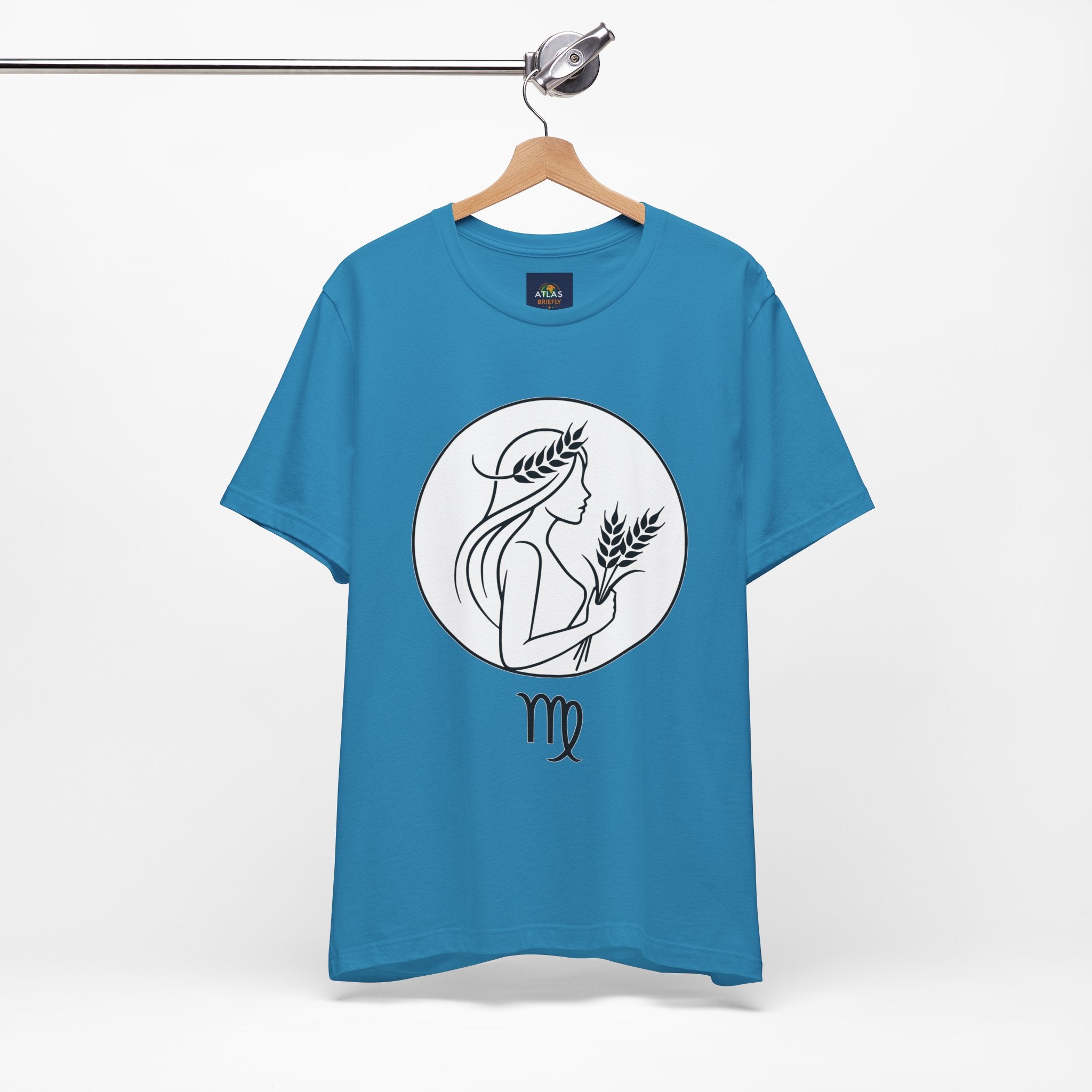 Virgo Zodiac Tee - Minimalist Black and White Unisex T-Shirt