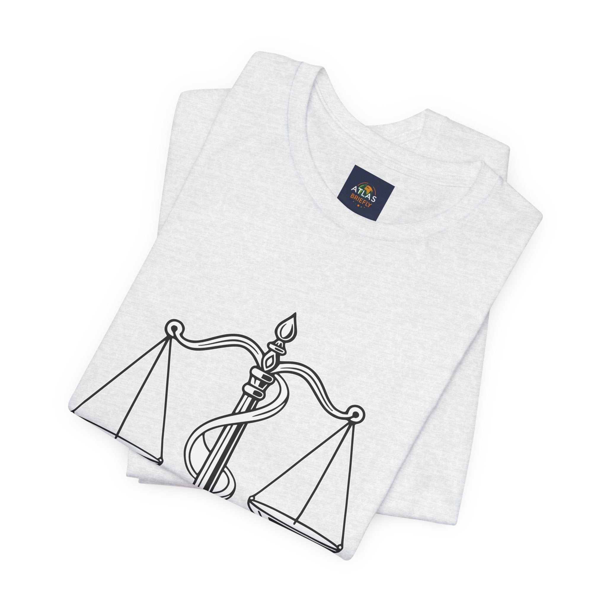 Libra Zodiac Tee - Stylish Unisex Minimalist Black and White Design