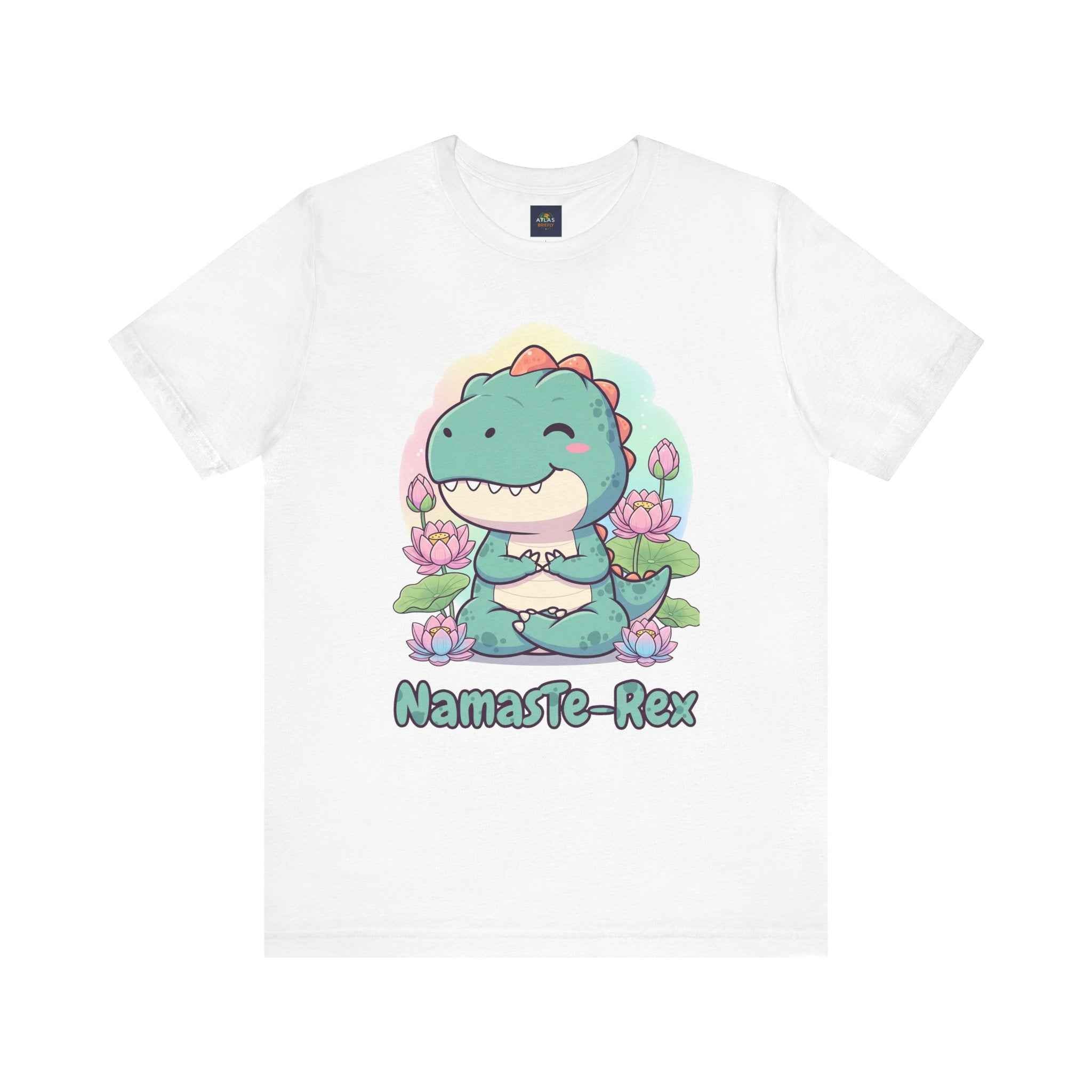 NamasTe-Rex T-Shirt - Yoga Dinosaur Tee - Atlas Briefly