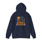 Spooky Season Halloween Hoodie - Haunted House Ghost Bat Design | Cozy Halloween Sweatshirt - Atlas Briefly