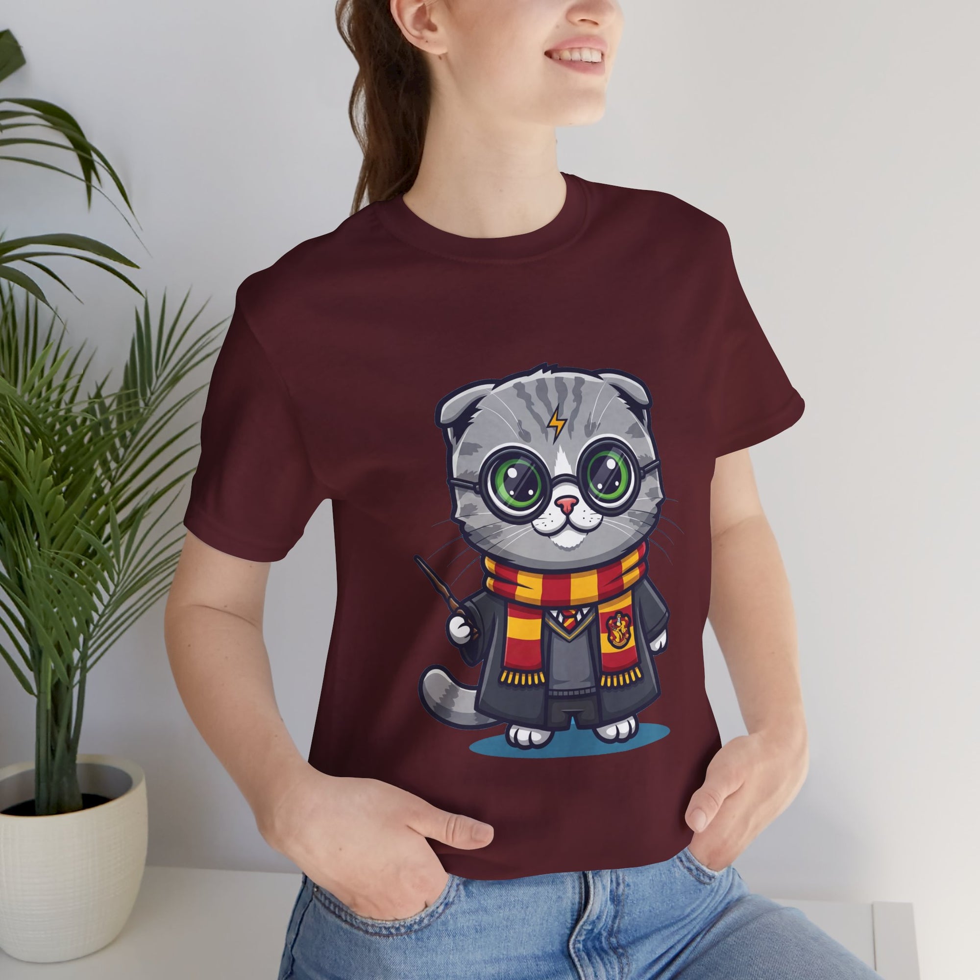 Griffinclaw Harry Potter T-Shirt - Funny Wizarding World Tee | Cute Potter Cat Gift - Atlas Briefly