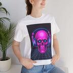 Neon Skull Synthwave Tee - Atlas Briefly