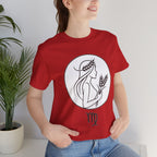 Virgo Zodiac Tee - Minimalist Black and White Unisex T-Shirt