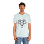 Aries Horoscope Tee - Unisex Black and White Minimal Design