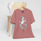 Capricorn Zodiac Tee - Unisex Minimalist Horoscope Shirt in Black and White