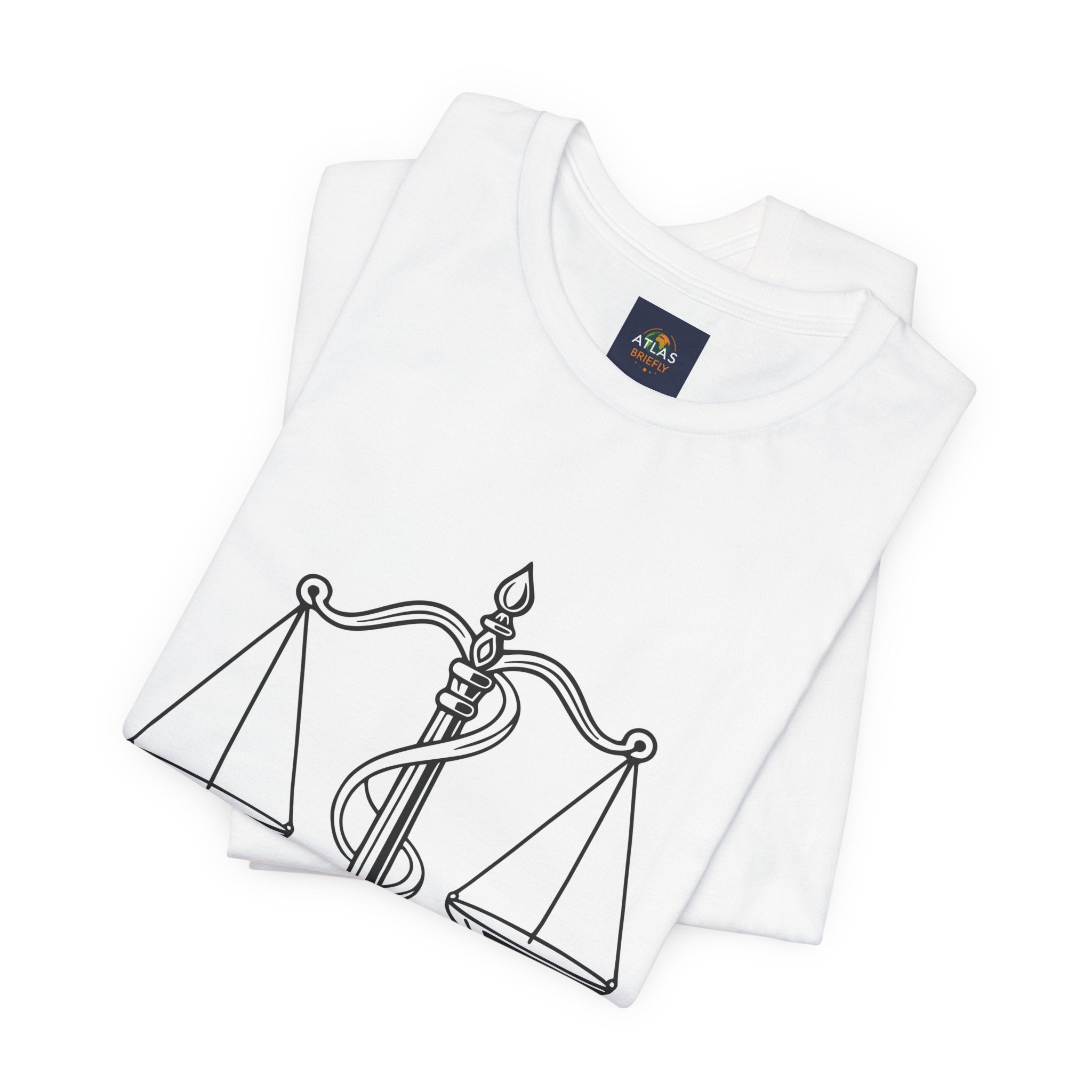 Libra Zodiac Tee - Stylish Unisex Minimalist Black and White Design