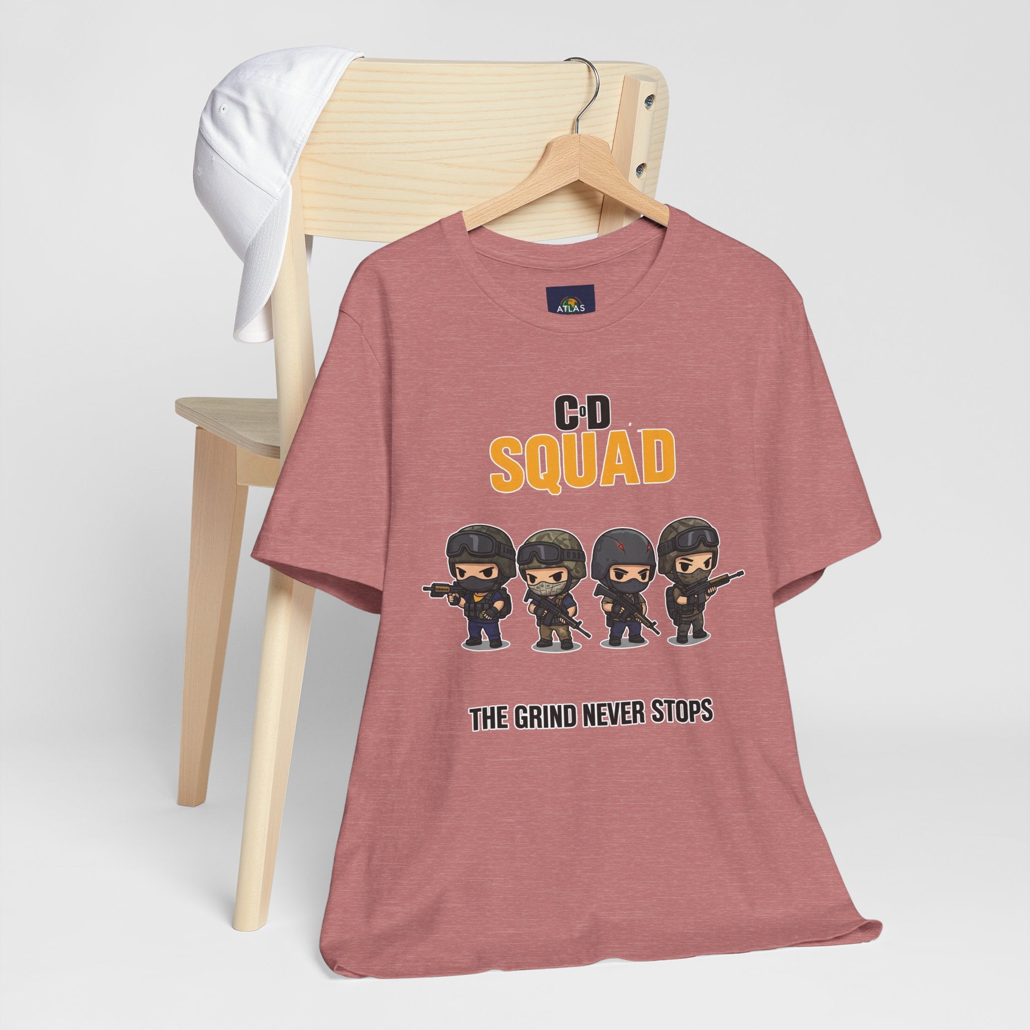 CoD Squad Tee for Gamers: The Grind Never Stops - Atlas Briefly