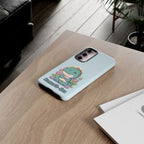 NamasTe-Rex Meditating Dinosaur Phone Case - Funny Yoga T-Rex Mobile Cover | Zen Tech Gift - Atlas Briefly