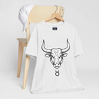 Taurus Zodiac T-Shirt - Minimalist Black and White Unisex T-Shirt