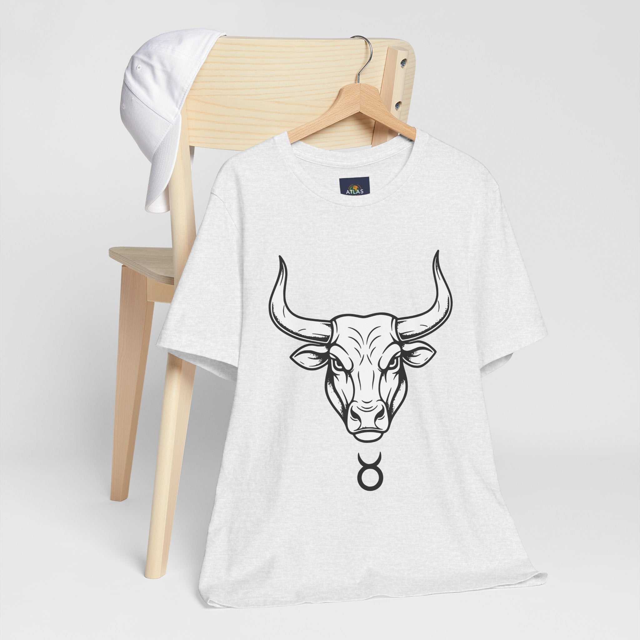 Taurus Zodiac T-Shirt - Minimalist Black and White Unisex T-Shirt