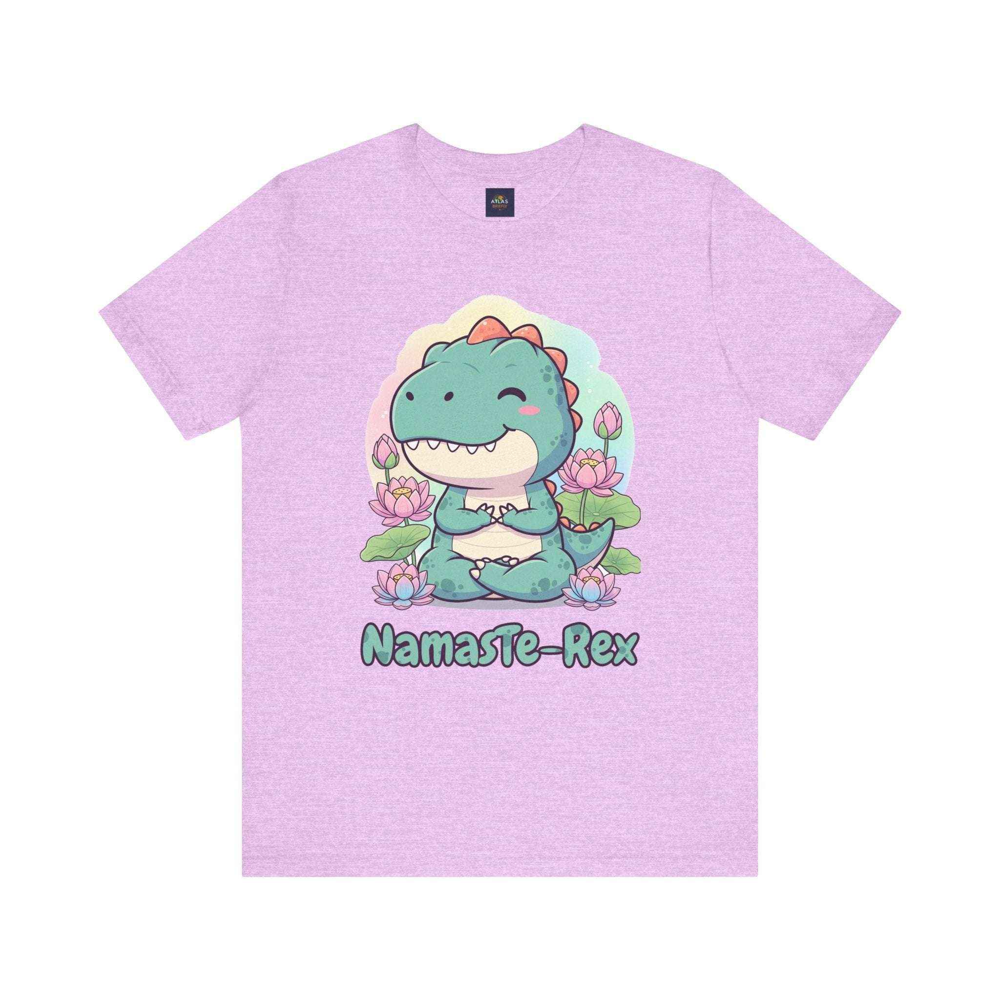 NamasTe-Rex T-Shirt - Yoga Dinosaur Tee - Atlas Briefly