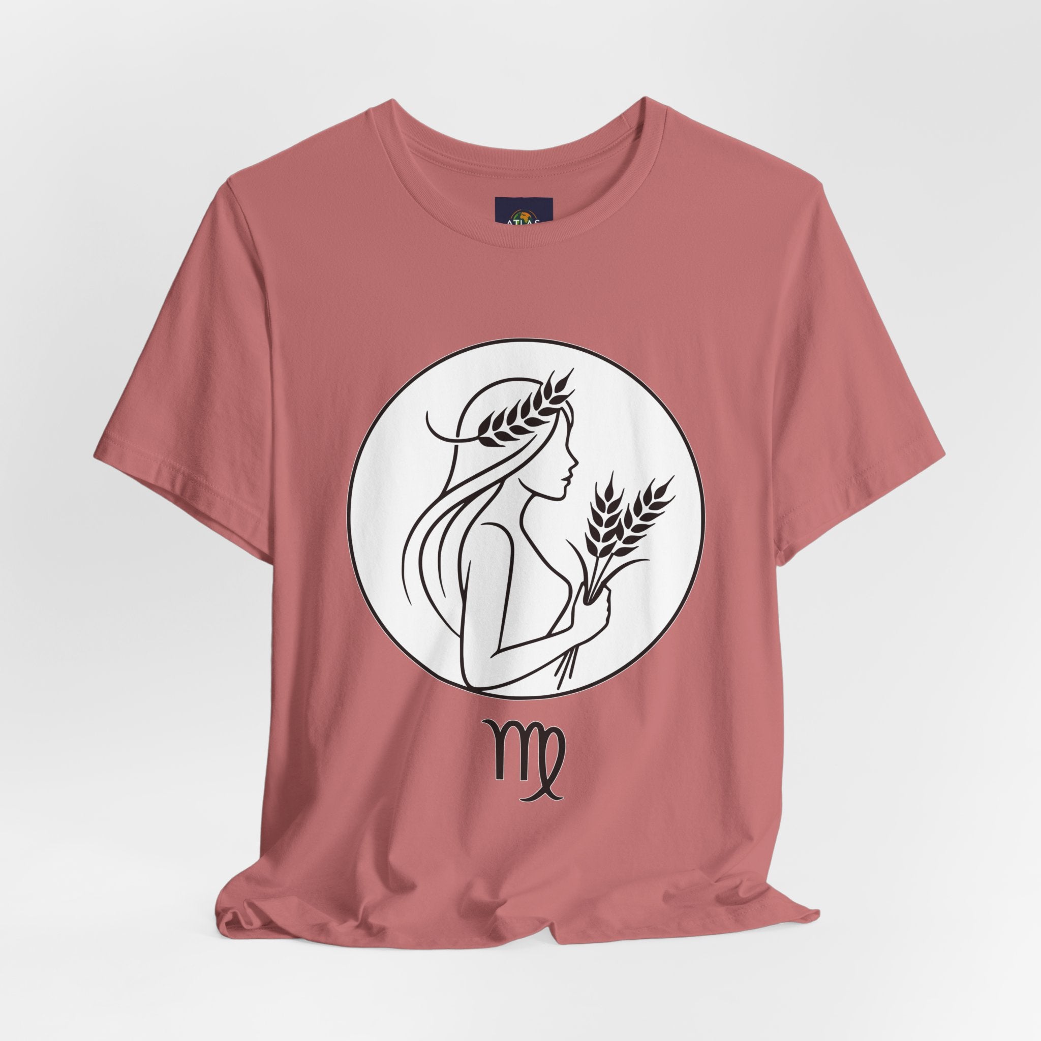 Virgo Zodiac Tee - Minimalist Black and White Unisex T-Shirt